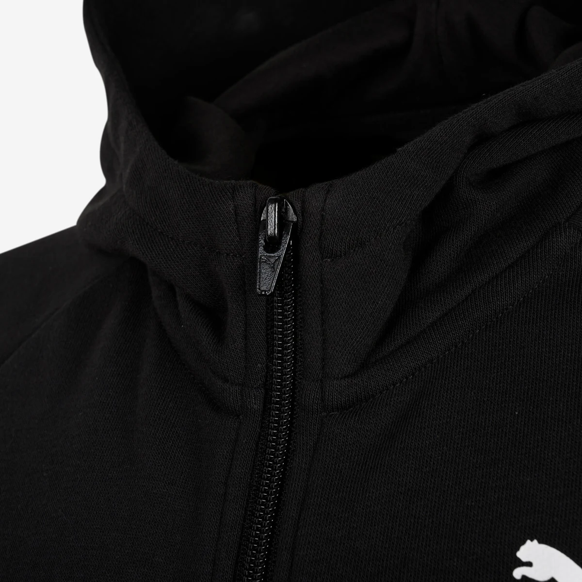 PUMA Puma detská mikina na zips s kapucňou čierno-biela 6-7 r (122 cm) · záber 2