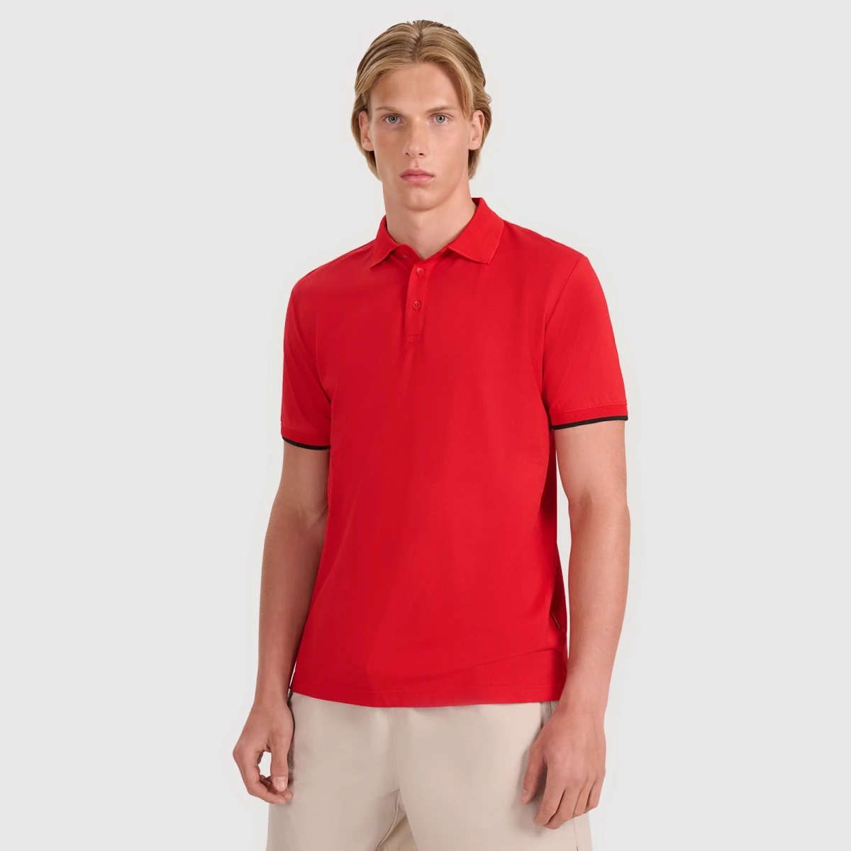 Pánské polo tričko regular - červené · záber 1