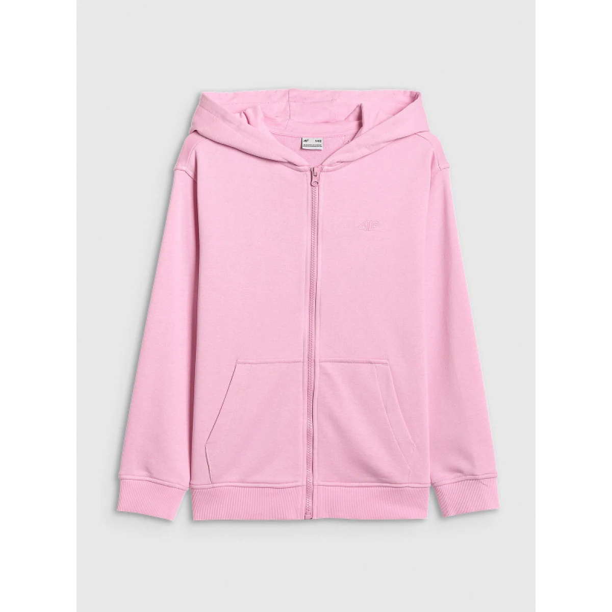 Dievčenská mikina so zipsom 4F JUNIOR SWEATSHIRT F2520-56S-LIGHT PINK · záber 3