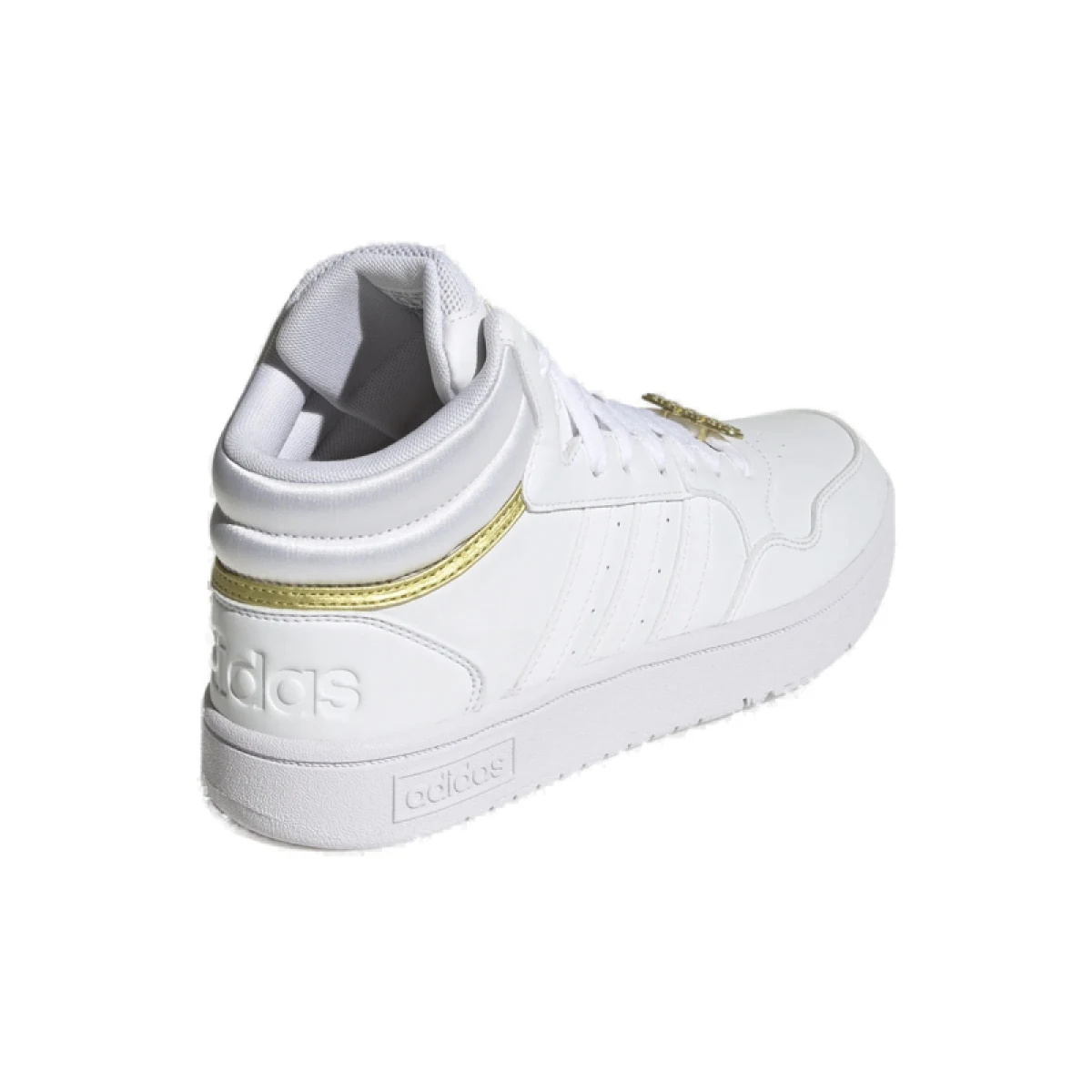 Dámská rekreační obuv ADIDAS Hoops 3.0 Mid cloud white cloud white gold metallic · záber 5