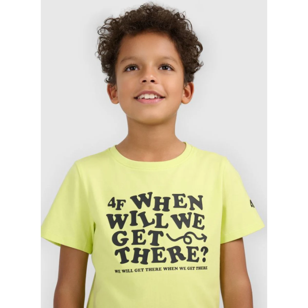 Chlapecké tričko s krátkým rukávem 4F JUNIOR TSHIRT M2816-73S-LIGHT LEMON · záber 2