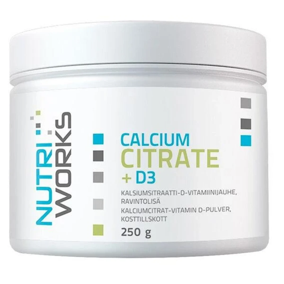 NutriWorks Calcium Citrate + D3 250g · záber 1