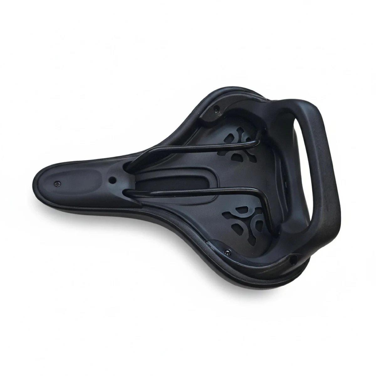 BTWIN Mestské sedlo 210 mm – 270 mm oceľové lyžiny s držadlom bez · záber 2