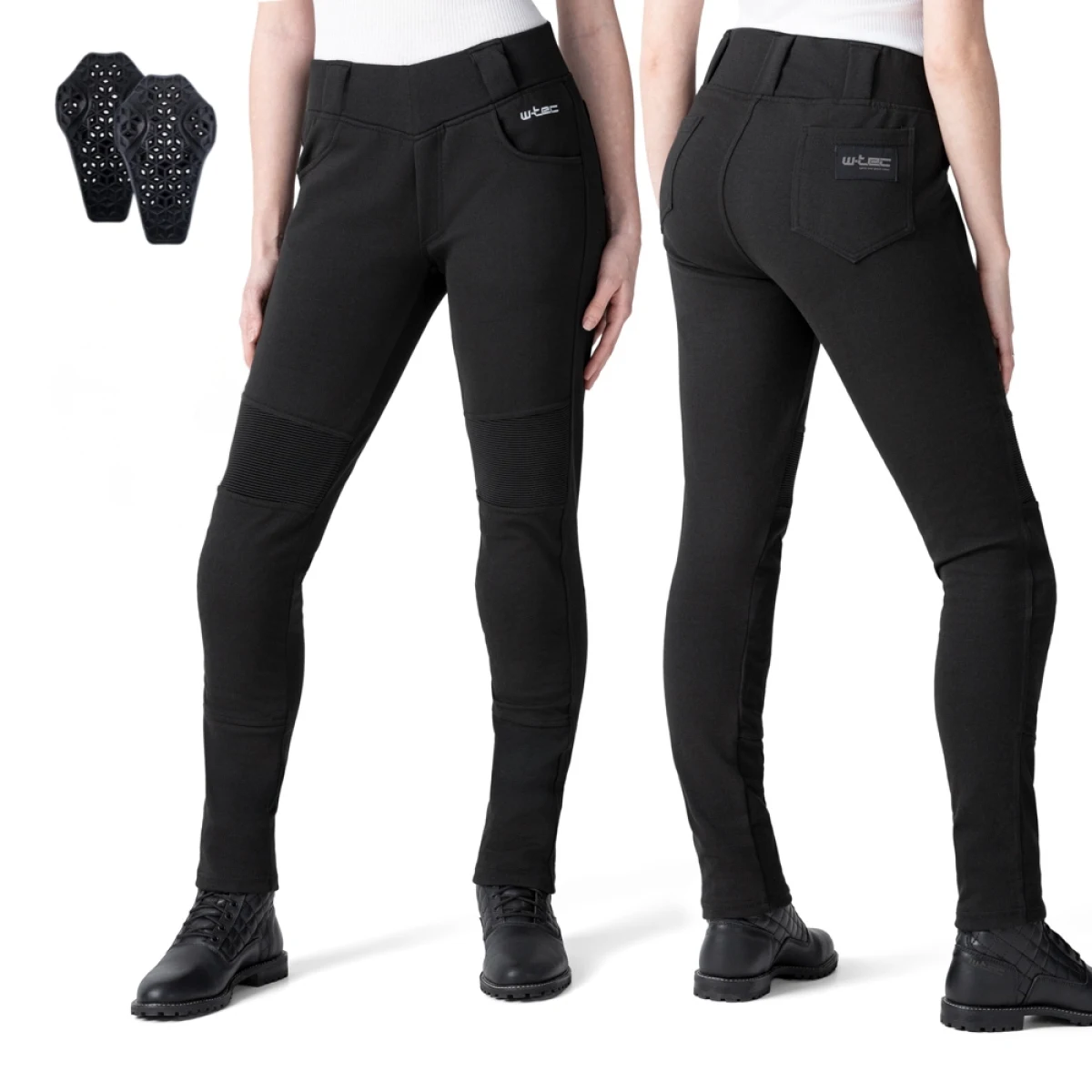 Dámske moto legíny W-TEC Lukrecia Base Farba čierna, · záber 1