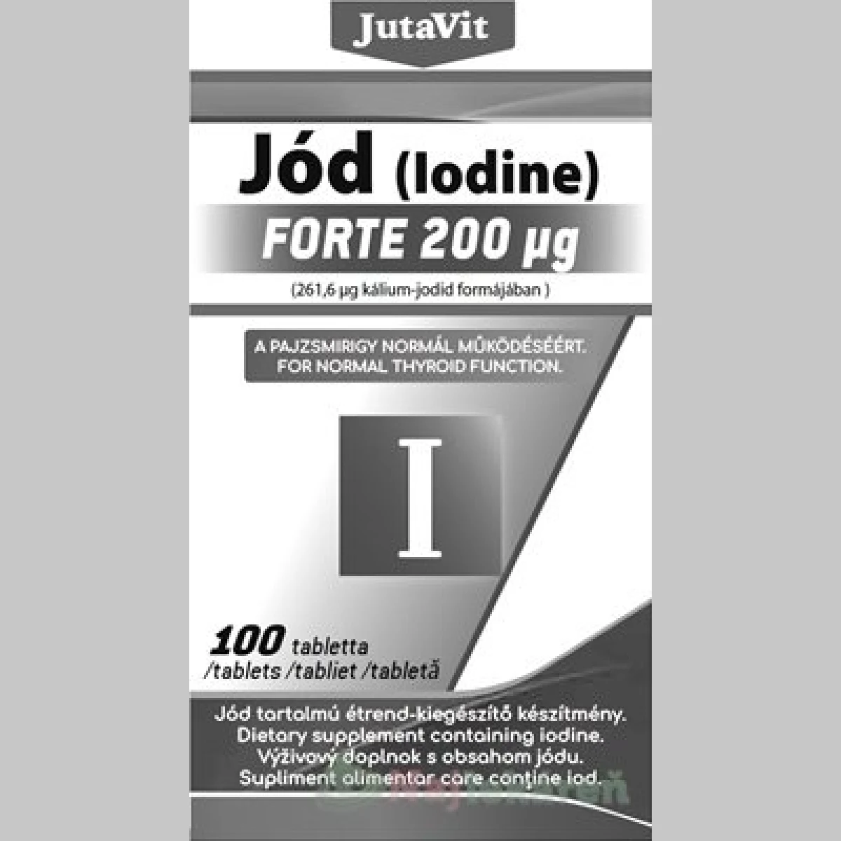 JutaVit Jód Forte 200 μg, 100 tbl · záber 1