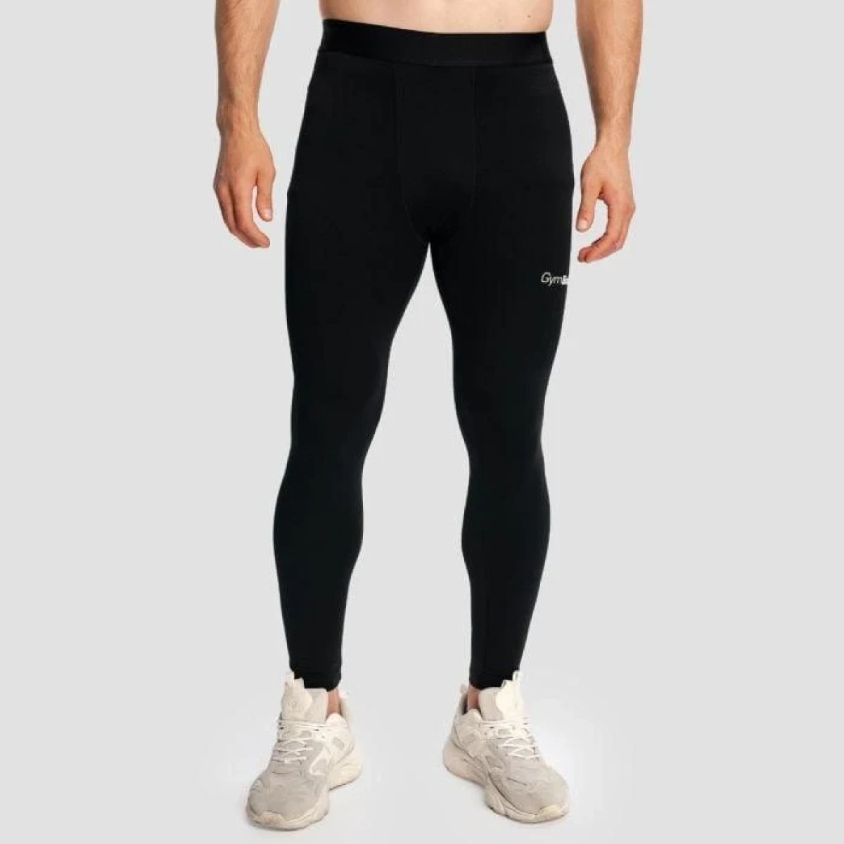 GymBeam Men‘s Combat Leggings Black - Barva: čierna · záber 1
