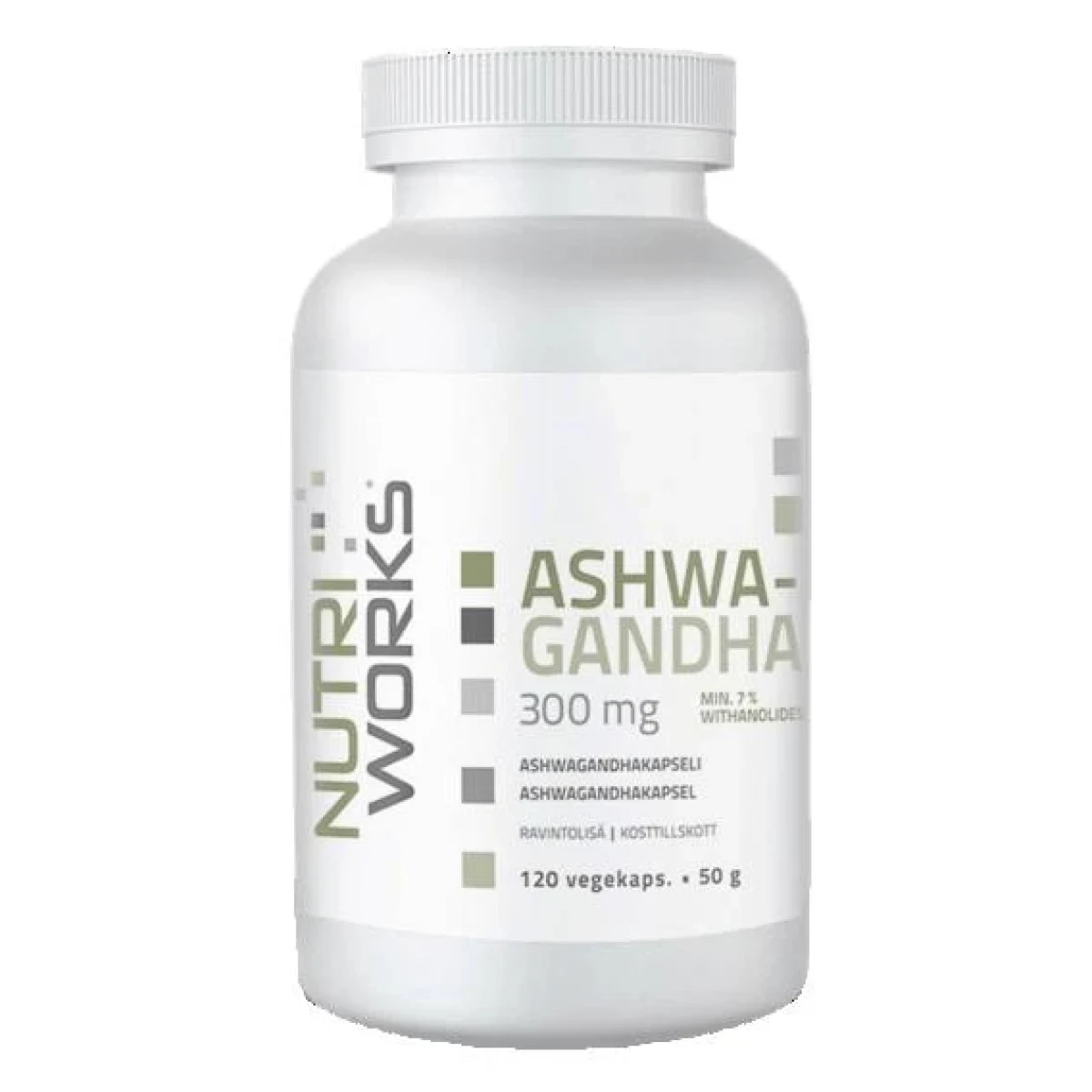 NutriWorks Ashwagandha 120 kapslí · záber 1