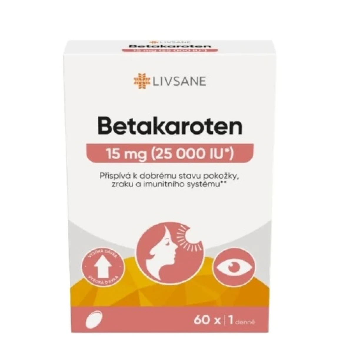 LIVSANE Betakarotén 25 000 60 cps · záber 1
