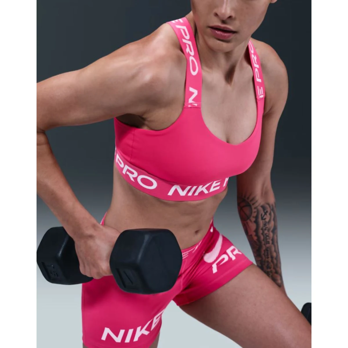 Dámska tréningová športová podprsenka NIKE PRO W NP BRA TT RUSH PINK RUSH PINK WHITE · záber 3