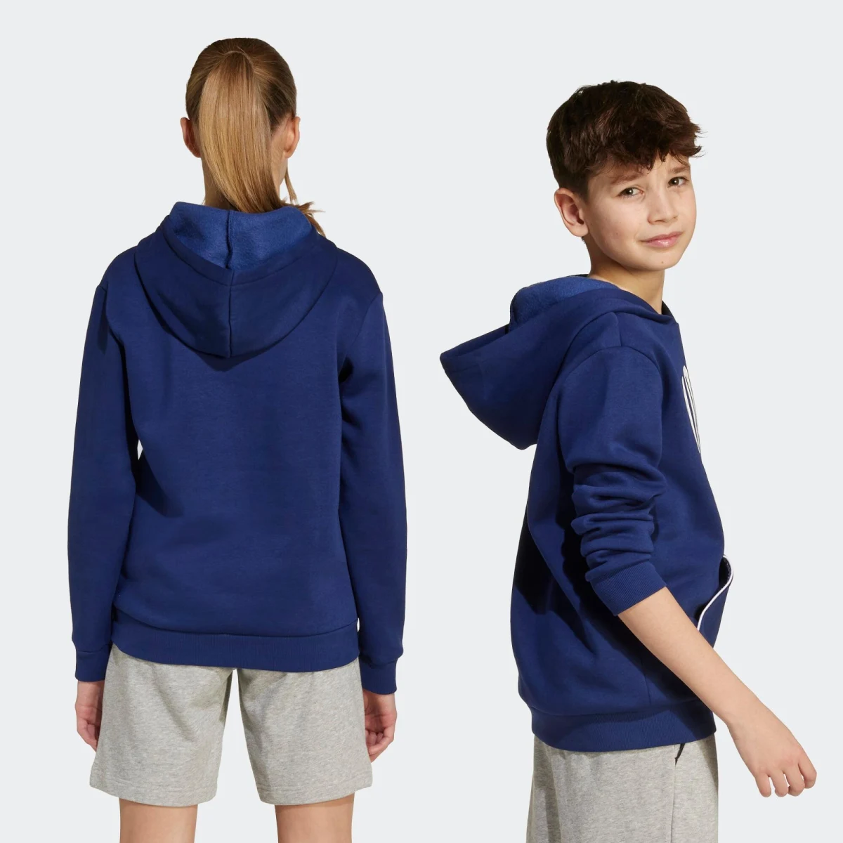 ADIDAS ADIDAS detská mikina s kapucňou tmavomodrá 7-8 r (128 cm) · záber 2