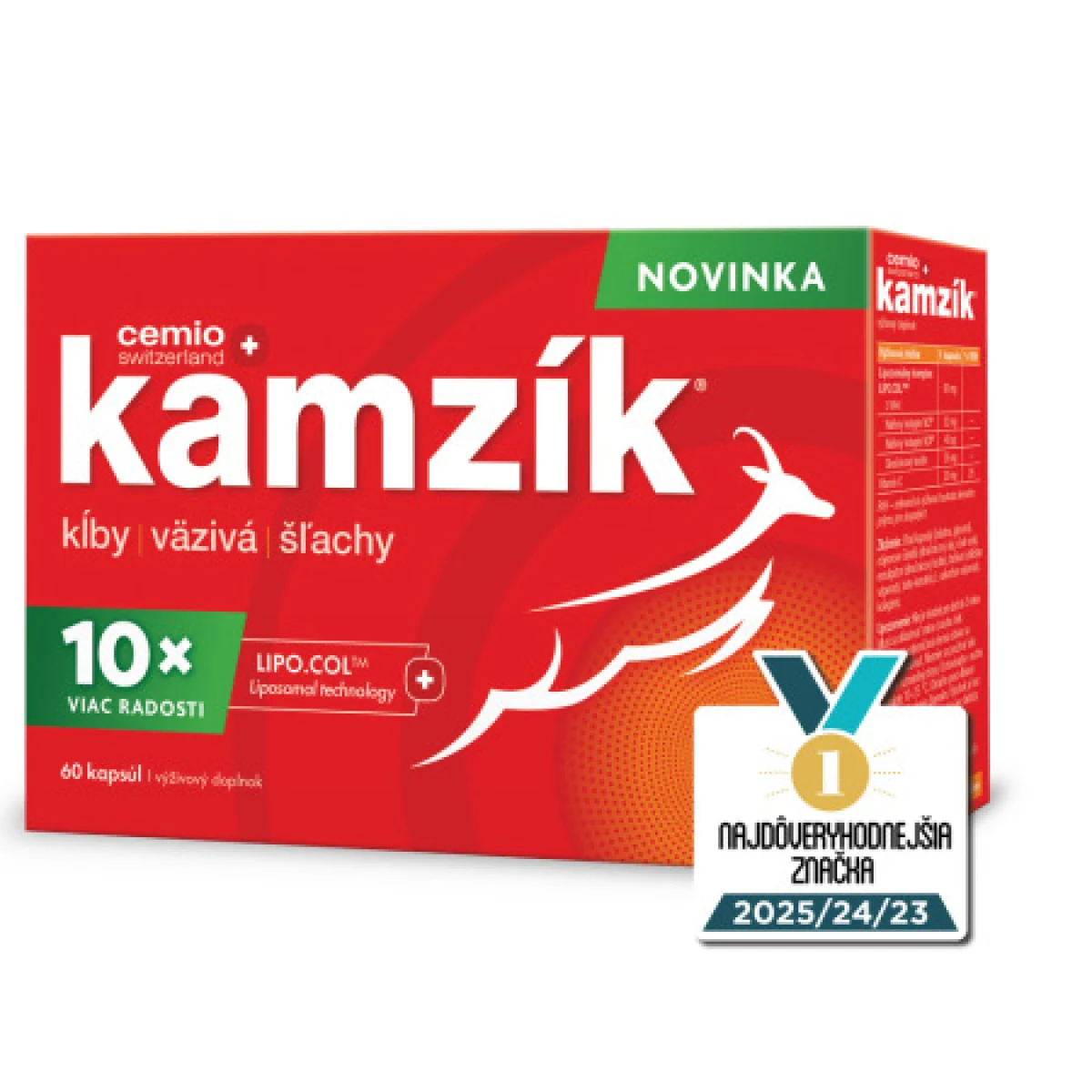 CEMIO Kamzík novinka lipozomálna technológia 60 kapsúl · záber 1