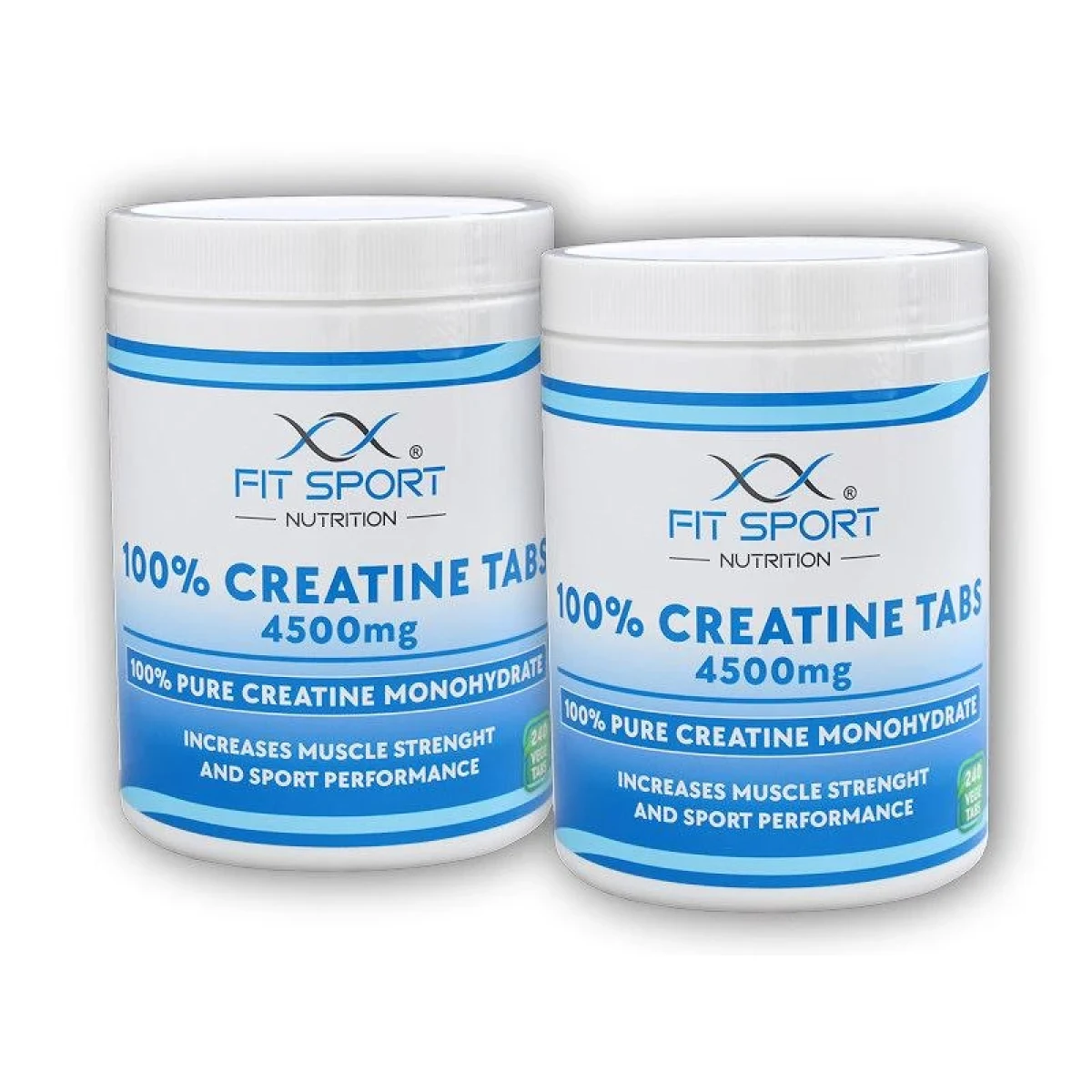 FitSport Nutrition 2x 100% Creatine Tabs 4500mg 240 vege tabs · záber 1