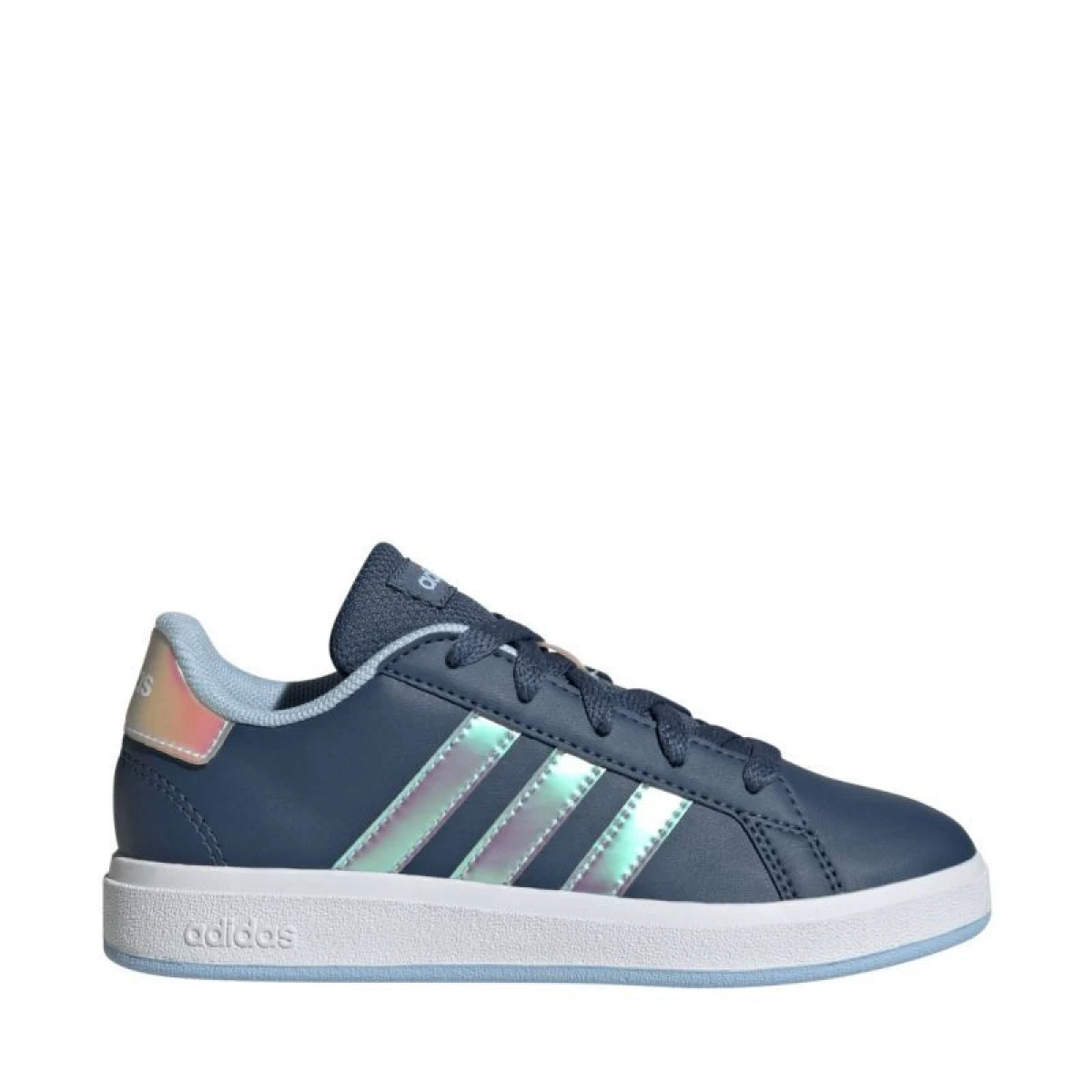 Dievčenská rekreačná obuv ADIDAS Grand Court 2.0 Jr preloved ink cloud white clear sky · záber 2