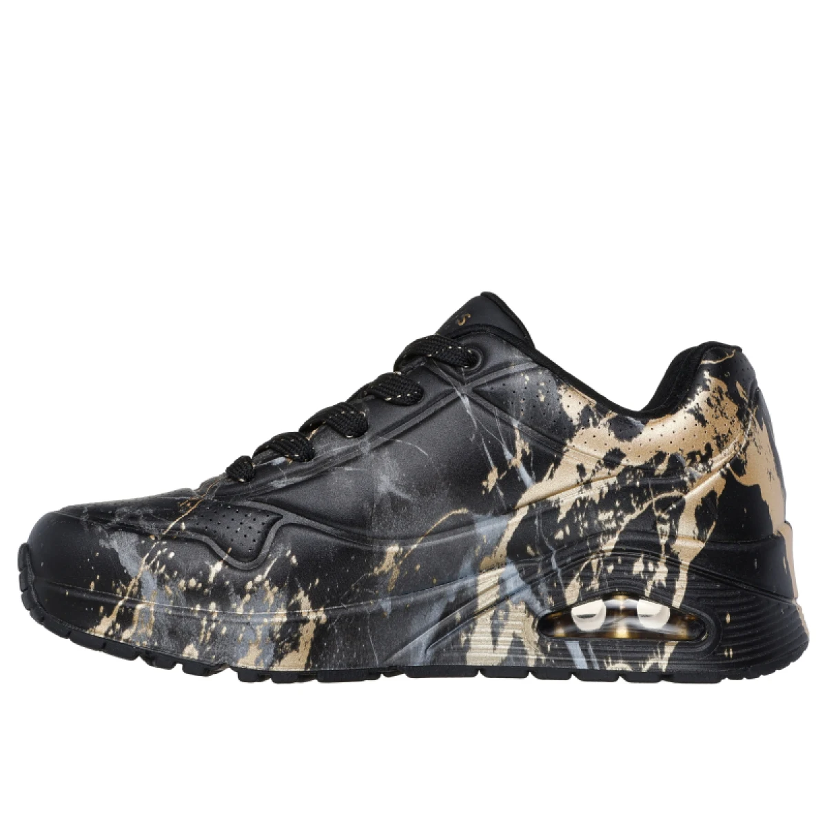 Dámská rekreační obuv SKECHERS Uno Marbel Marvel W black print · záber 3