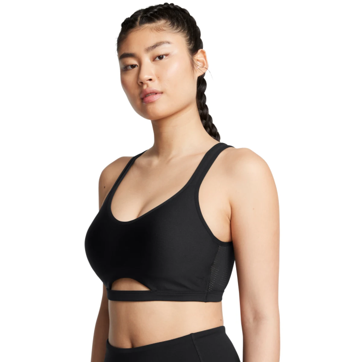Dámská sportovní tréninková podprsenka UNDER ARMOUR UA Infinity Low Mesh-BLK · záber 5