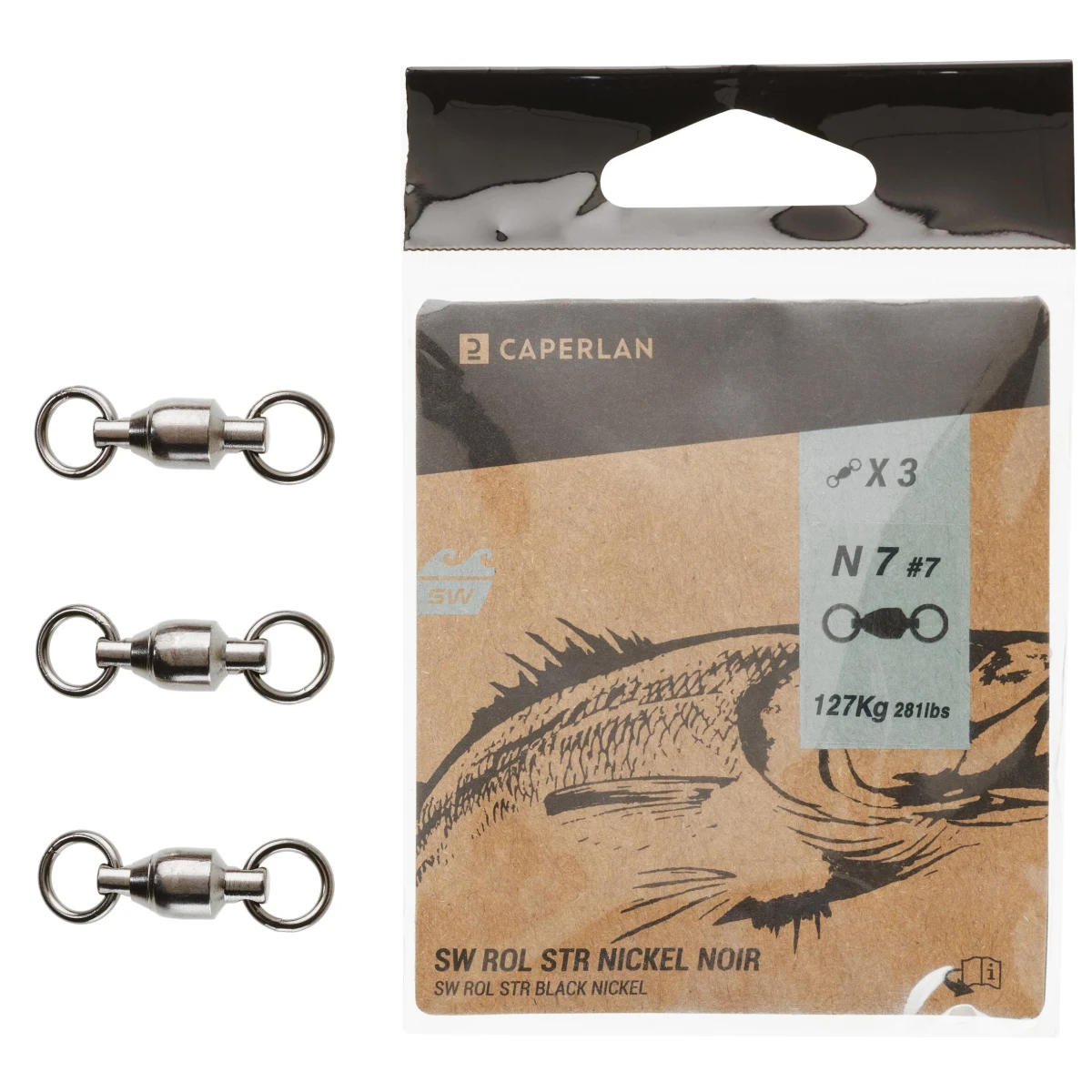 CAPERLAN Obrtlík Swivel Strong Black N SW 3 ks 3 · záber 2