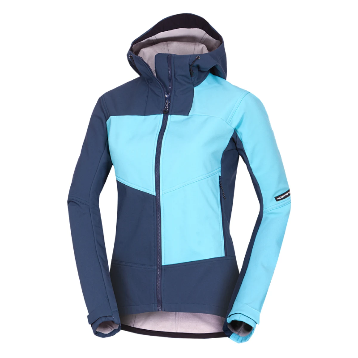 Dámska turistická softshellová bunda NORTHFINDER CHANDRA-387blueblue · záber 5
