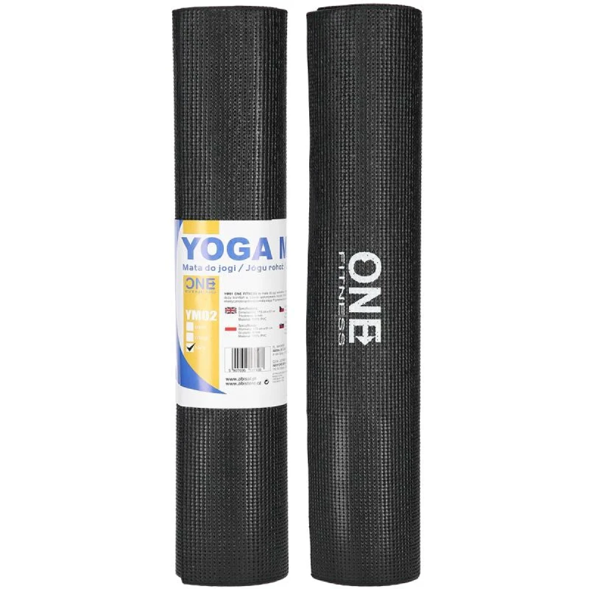 ONE FITNESS YM02 PODLOŽKA PRO JÓGU černá · záber 1