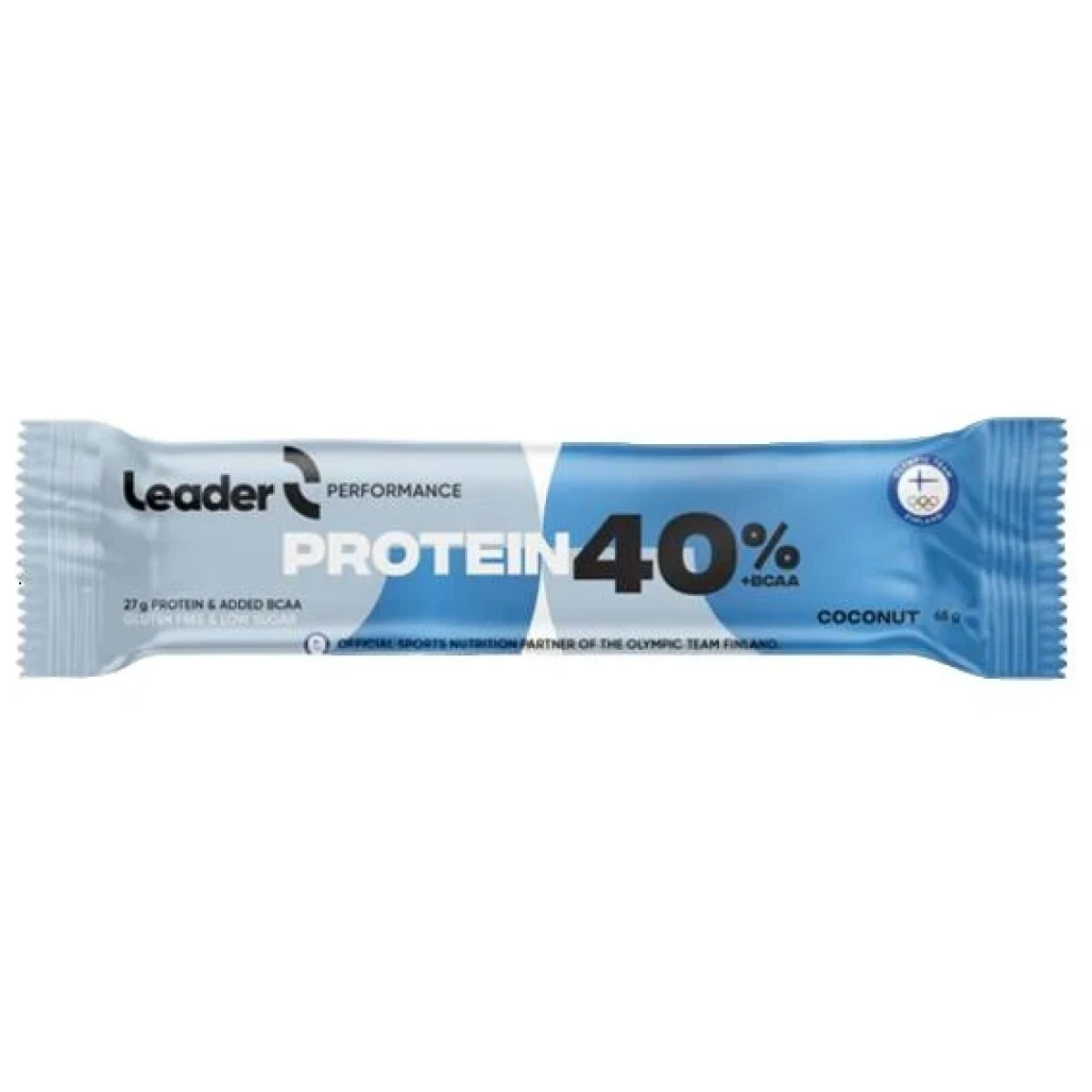 LEADER Leader 40% Protein Bar 68g - Barva: Vícebarevná | Příchuť: Kokos · záber 1