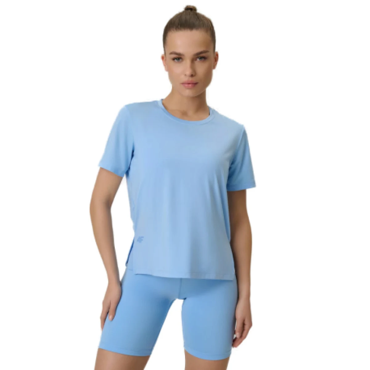Dámské tréninkové tričko s krátkým rukávem 4F TSHIRT FNK F1847-33S-BLUE · záber 1