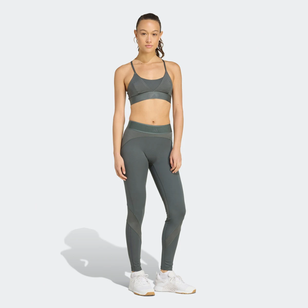 Dámská sportovní tréninková podprsenka ADIDAS HYG SHN BRALETT LEGIVY GREY · záber 5