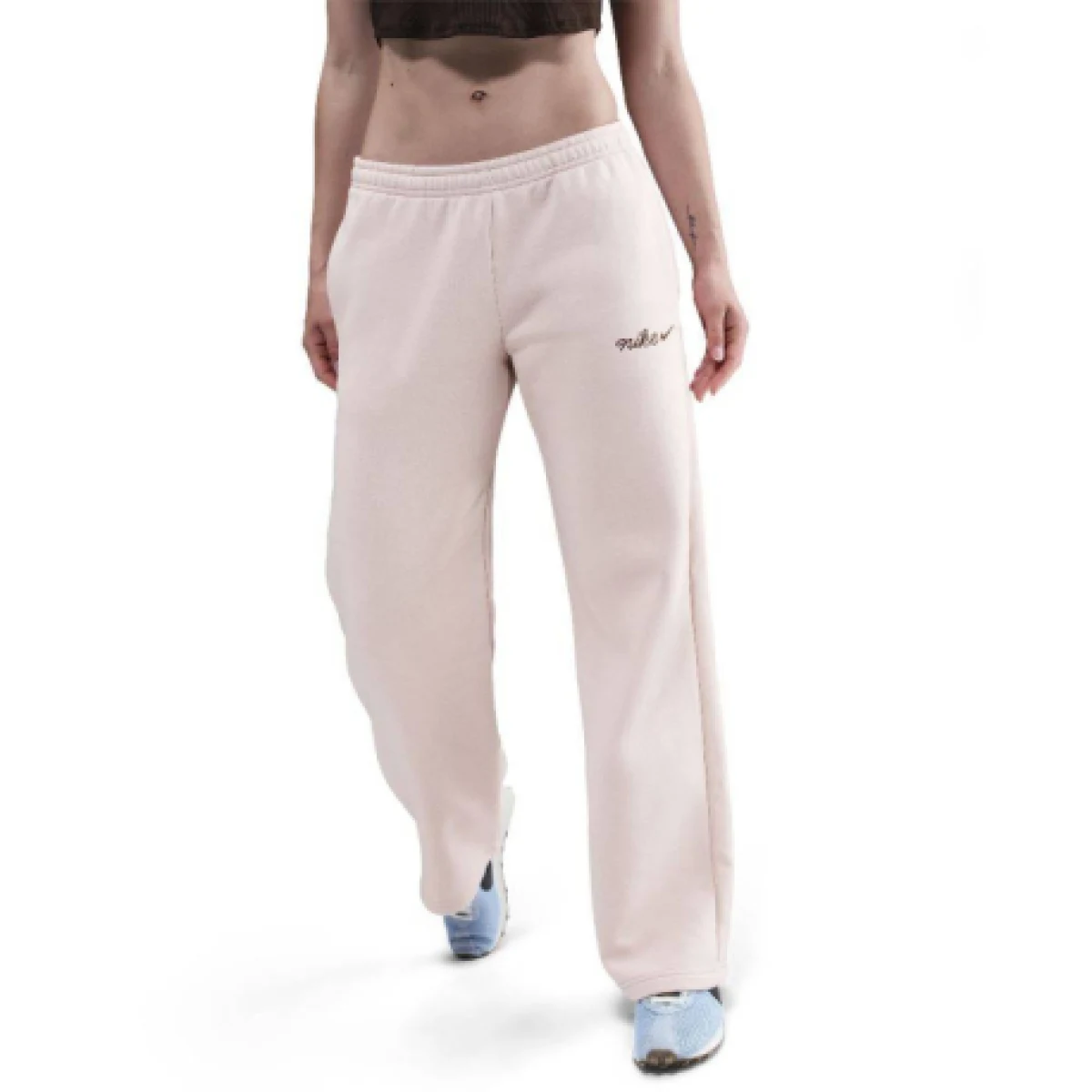 Dámske tepláky NIKE W NSW PHNX FLC STRGHT LEG PNT SILT RED · záber 1
