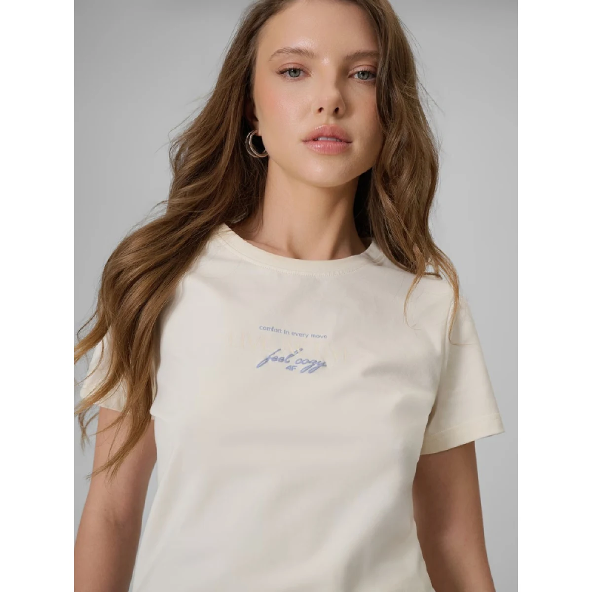 Dámské tričko s krátkým rukávem 4F TSHIRT F2742-12S-CREME · záber 5