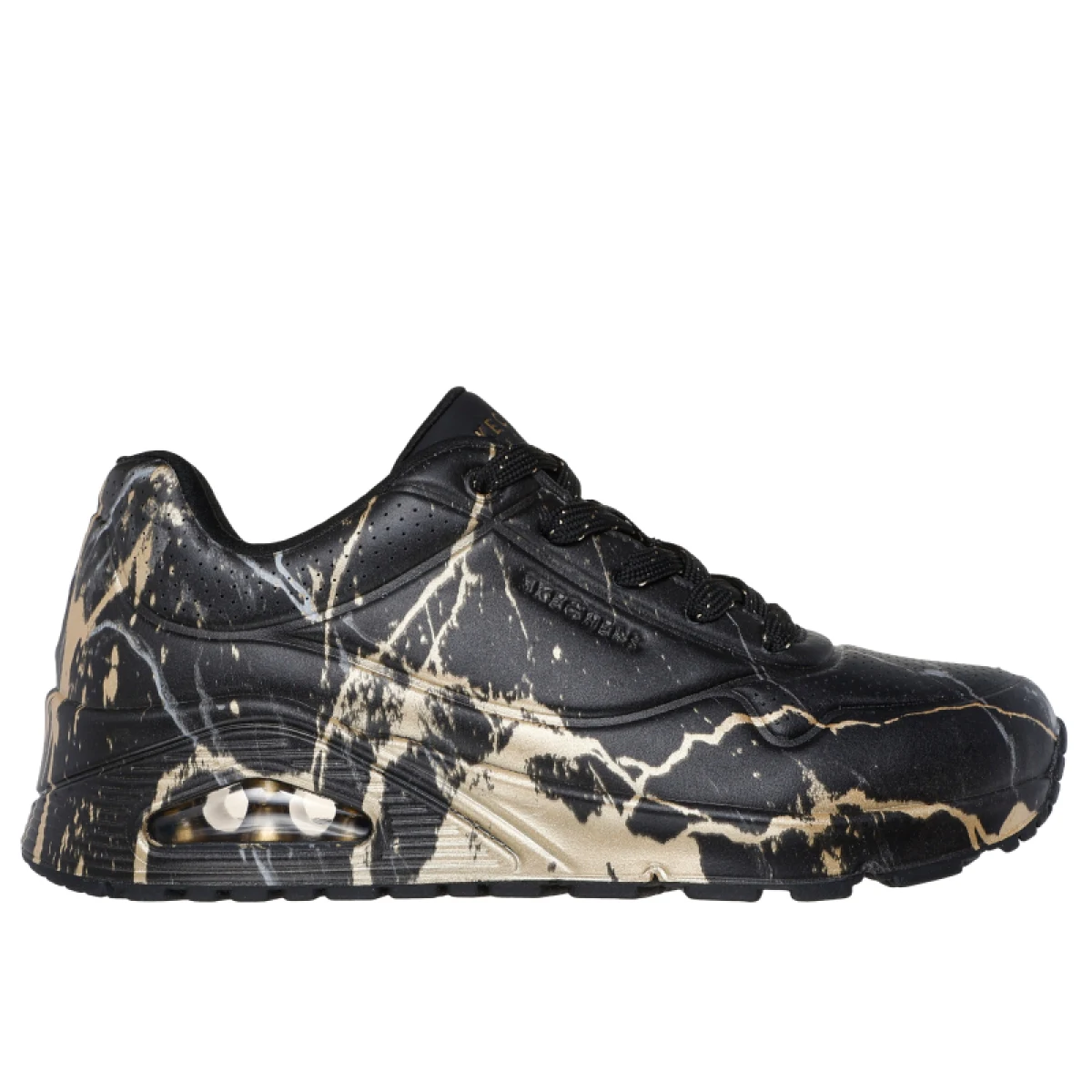 Dámská rekreační obuv SKECHERS Uno Marbel Marvel W black print · záber 2
