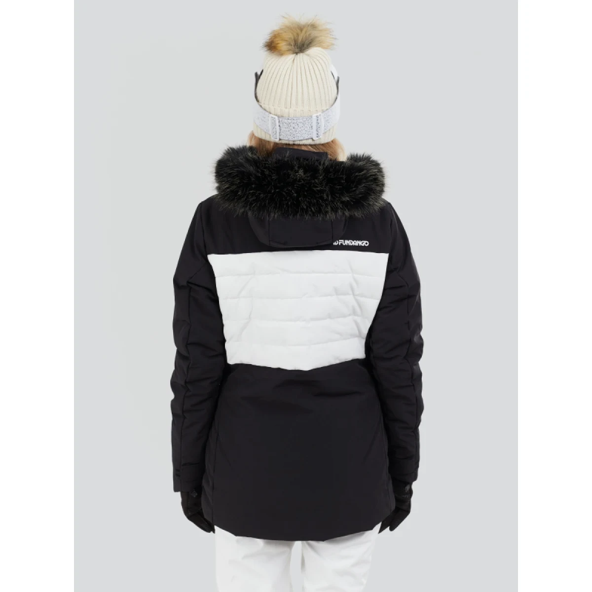 Dámská lyžařská bunda FUNDANGO Salina Padded Jacket-890-black · záber 3