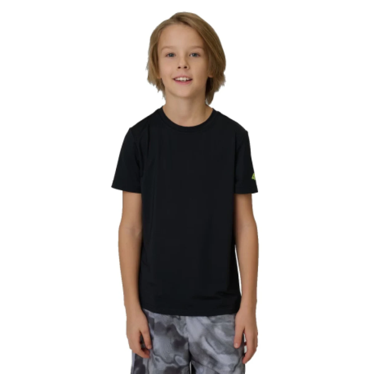 Chlapčenské tréningové tričko s krátkym rukávom 4F JUNIOR TSHIRT FNK M1966-20S-DEEP BLACK · záber 1