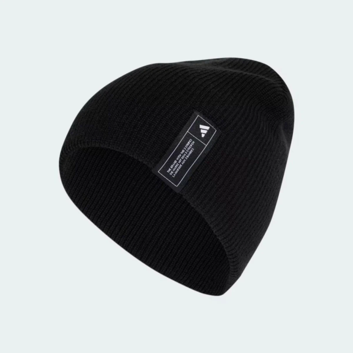 Zimná čiapka ADIDAS ESS BEANIE BLACK WHITE · záber 2