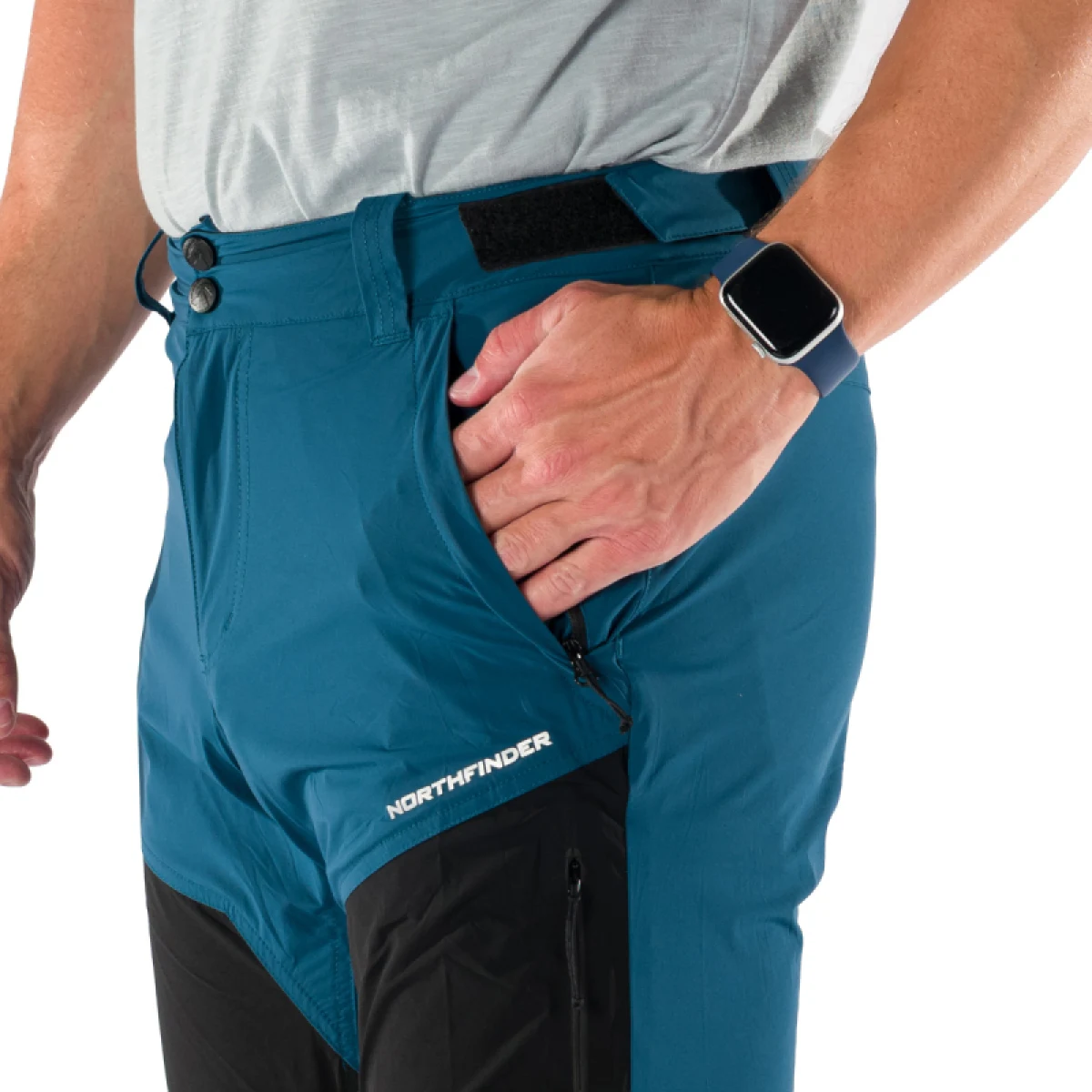 Pánske turistické nohavice NORTHFINDER SILVESTRE-630inkblueblack · záber 5