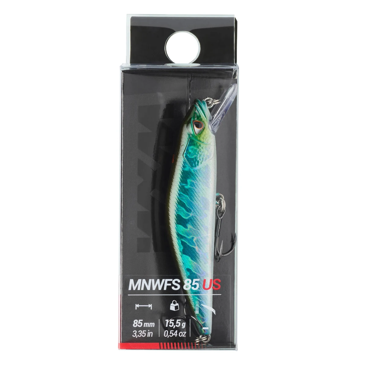 CAPERLAN Wobler Pstruh Minnow WXM MNWFS 85 US modrý chrbát bez · záber 2