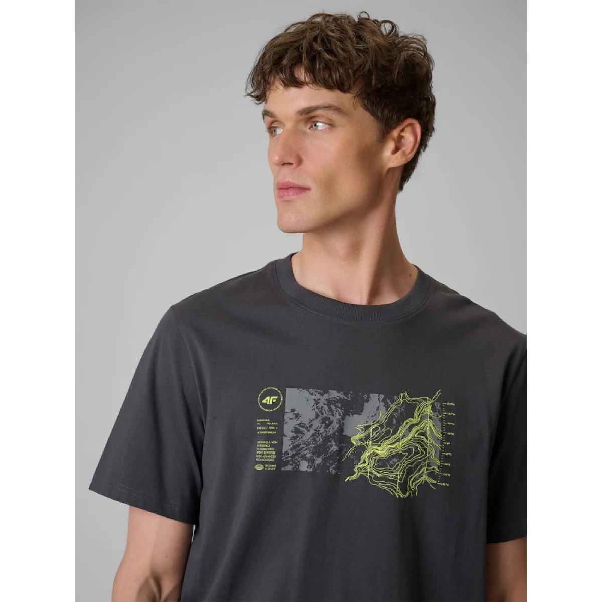 Pánské tričko s krátkým rukávem 4F TSHIRT M2823-22S-ANTHRACITE · záber 7