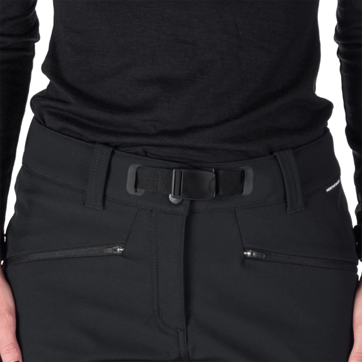 Dámske turistické softshellové nohavice NORTHFINDER MAYRA-269black · záber 5