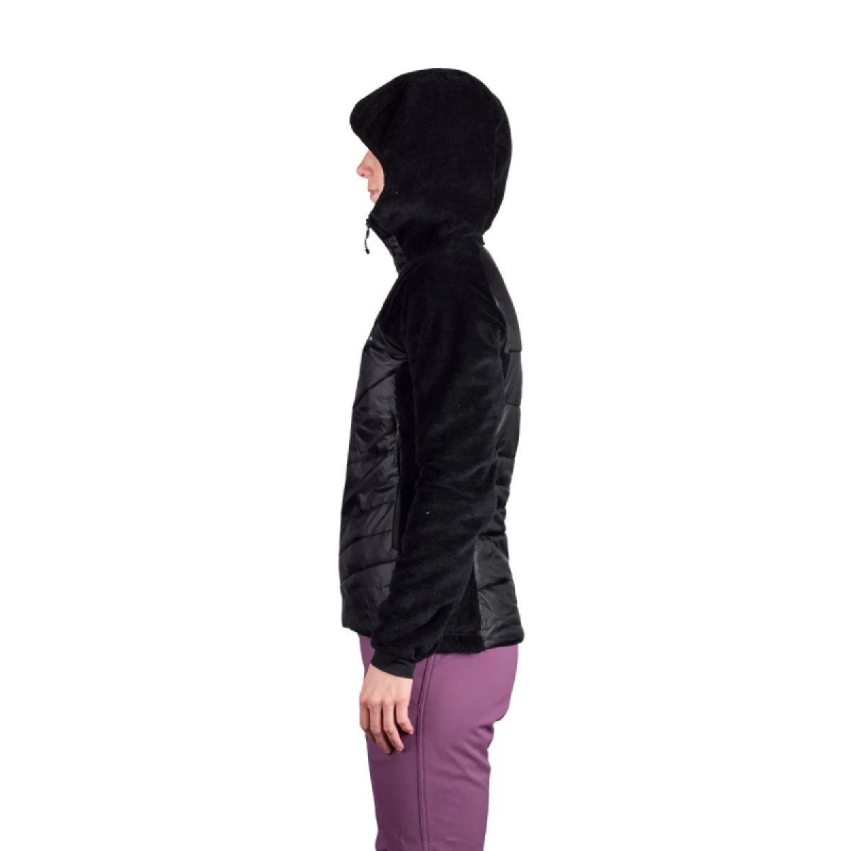 Dámska zateplená turistická mikina so zipsom NORTHFINDER TAMMI-270blackblack · záber 5