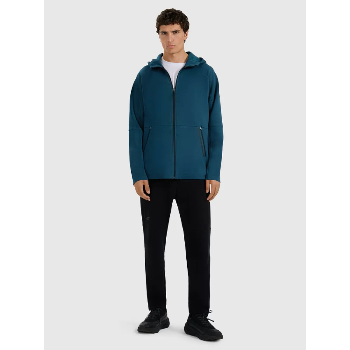 Pánská mikina se zipem 4F SWEATSHIRT M1865-WAW25TSWSM1865-32S-DENIM · záber 5