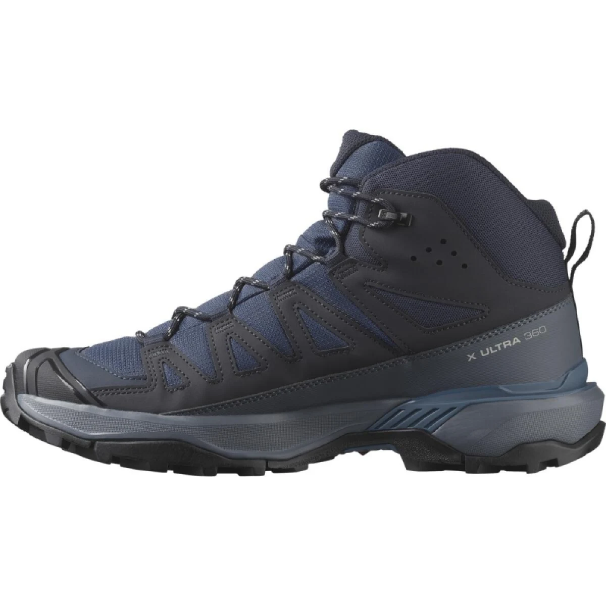 Pánska členková turistická obuv SALOMON X Ultra 360 Mid GTX M blue nights dark navy dark blue · záber 2