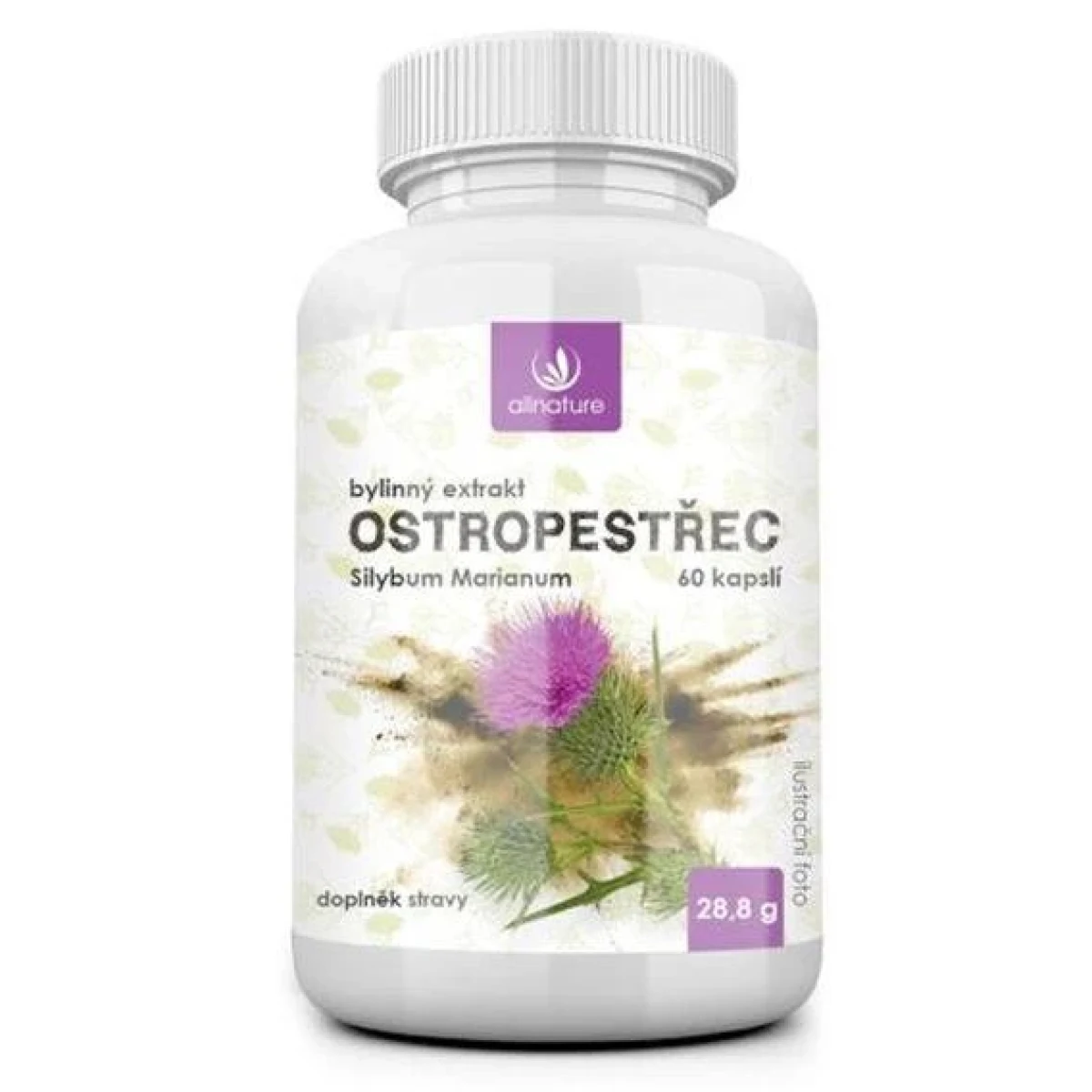 Allnature Ostropestřec 60 kapslí · záber 1