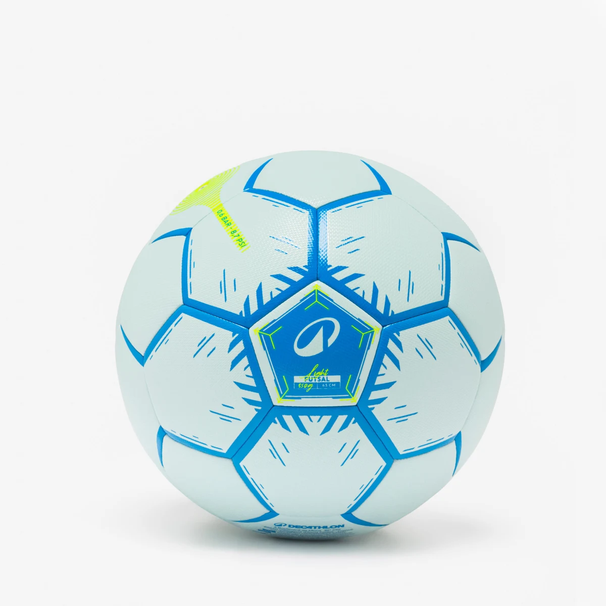 KIPSTA Futsalová lopta Hybride Light veľ.4 žlto-modrá 4 · záber 1