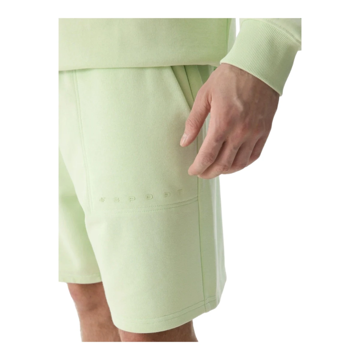 Pánske teplákové kraťasy 4F SHORTS CAS-WSS24TSHOM330-42S-LIGHT GREEN · záber 4