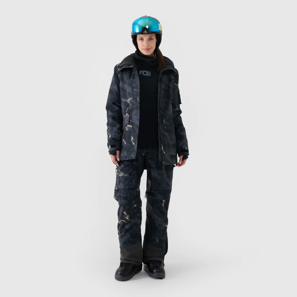 Dámská snowboardová bunda membrána 10000 - multibarevná · záber 2