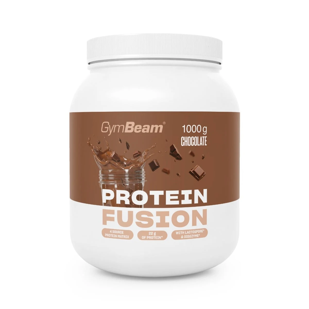 GymBeam Protein Fusion - Příchuť: Čokoláda | Hmotnost: 1 kg · záber 1
