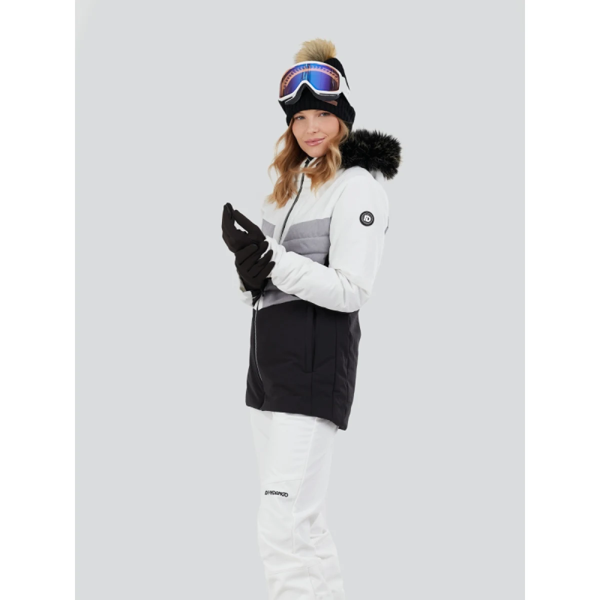 Dámská lyžařská bunda FUNDANGO Salina Padded Jacket-100-white · záber 2