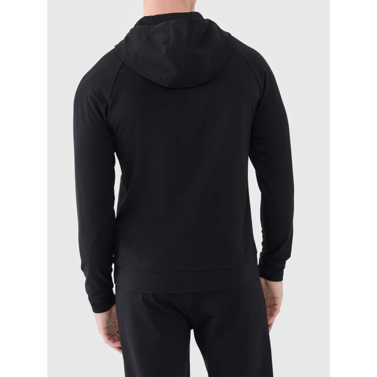 Pánska tréningová mikina so zipsom 4F SWEATSHIRT FNK M631-20S-DEEP BLACK · záber 3