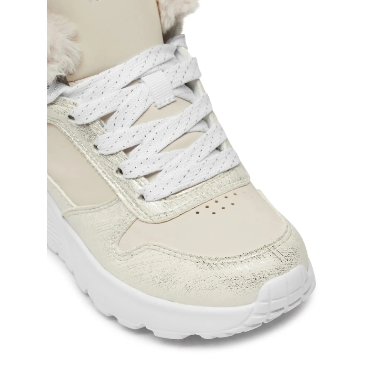 Dívčí kotníkové zimní boty SKECHERS Uno Lite Comfurt Collar natural · záber 5