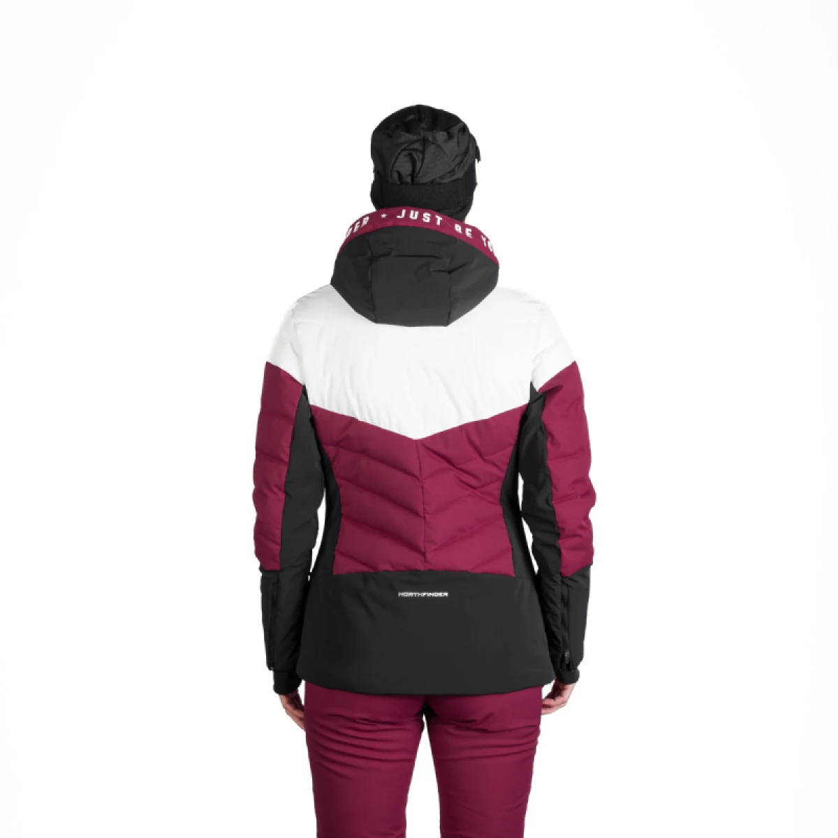 Dámská lyžařská bunda NORTHFINDER NANETTE-510cherry · záber 5