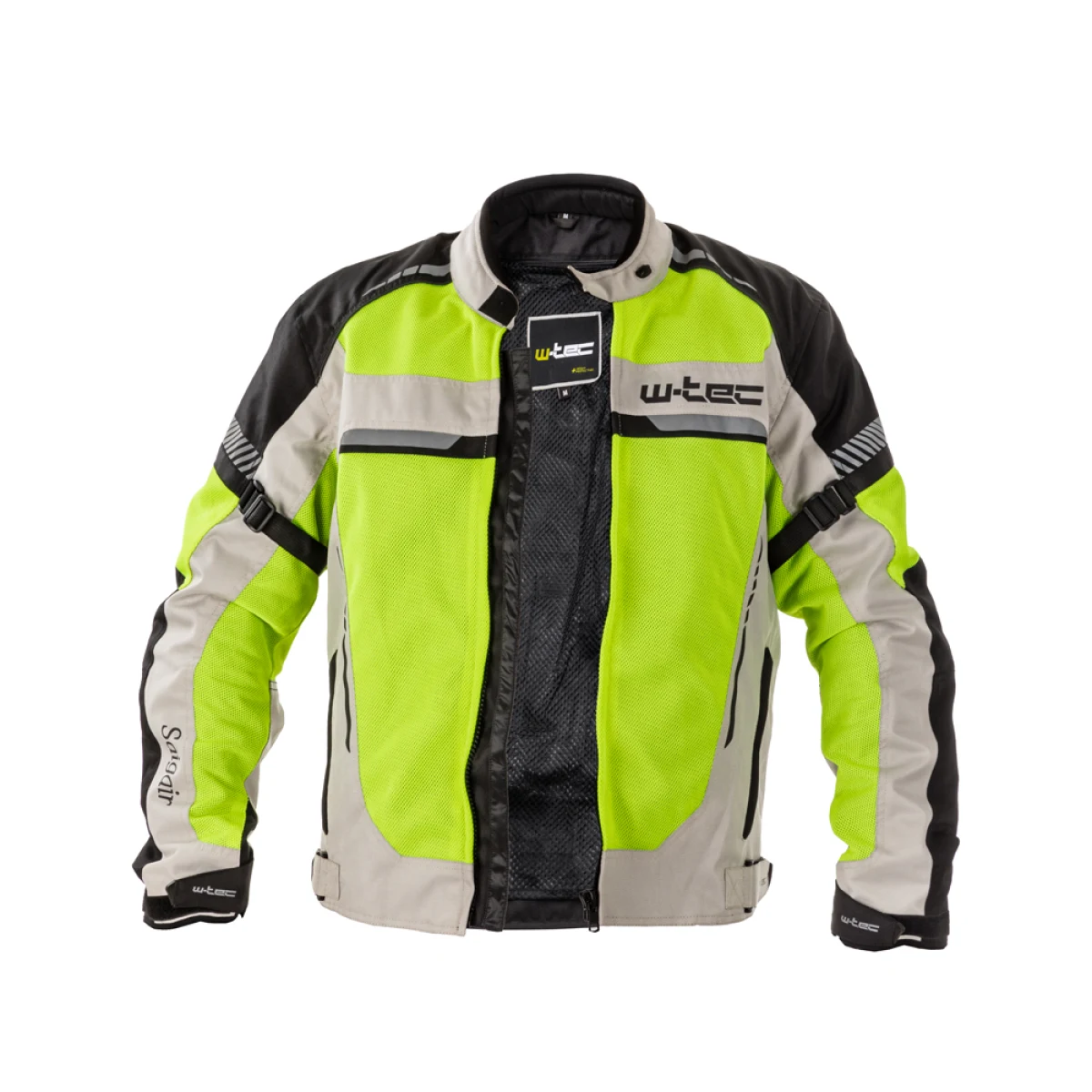 Pánska letná moto bunda W-TEC Saigair Farba Fluo Yellow-Black, · záber 4
