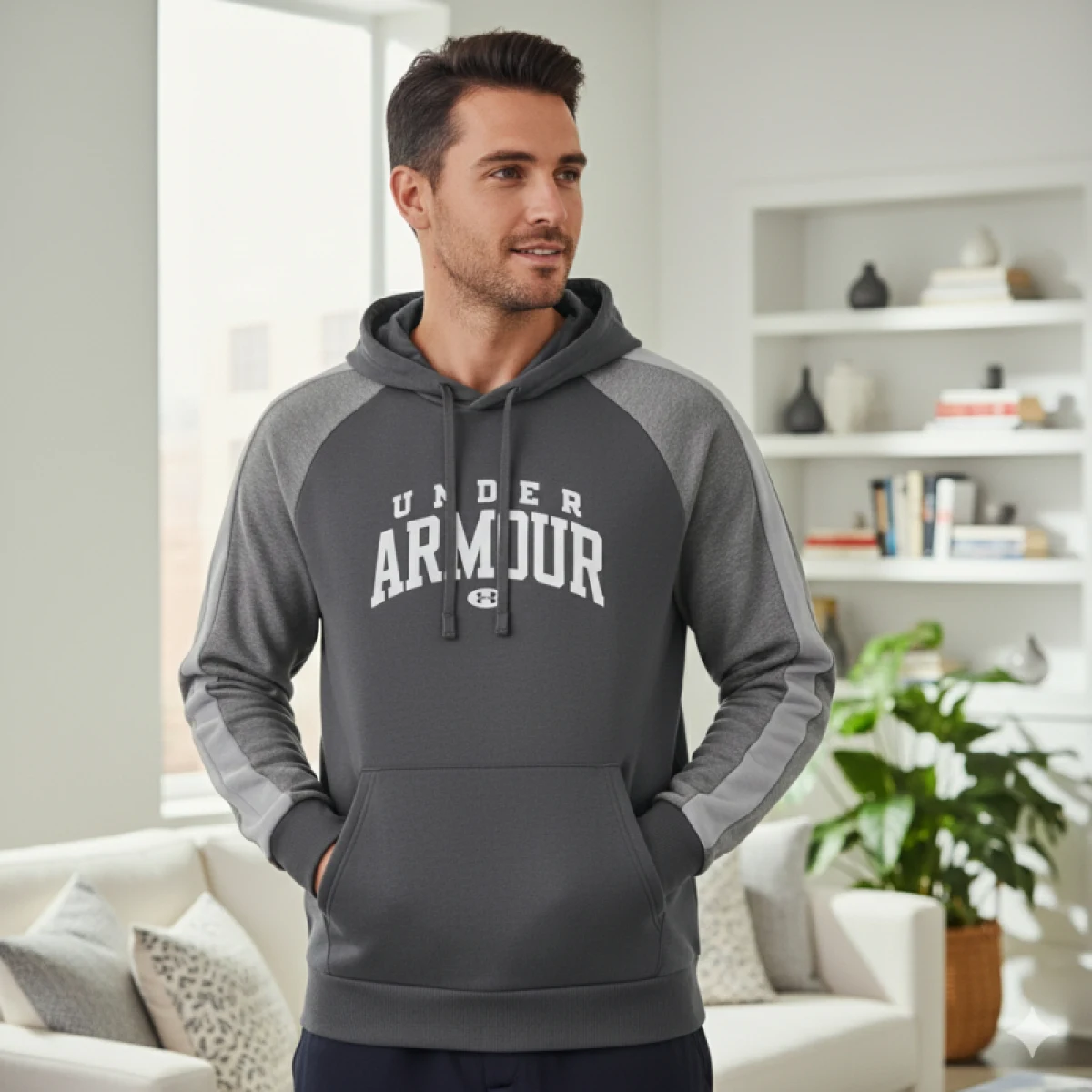 Pánska zateplená mikina s kapucňou UNDER ARMOUR UA Rival Flc CB Hood · záber 11