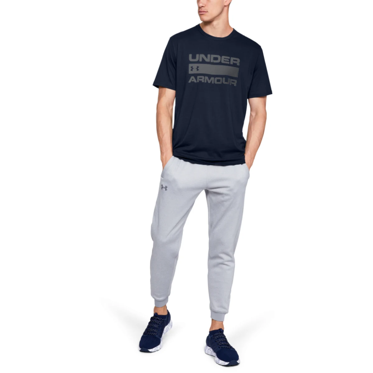 Pánske tričko s krátkym rukávom UNDER ARMOUR UA TEAM ISSUE WORDMARK SS-BLU · záber 3